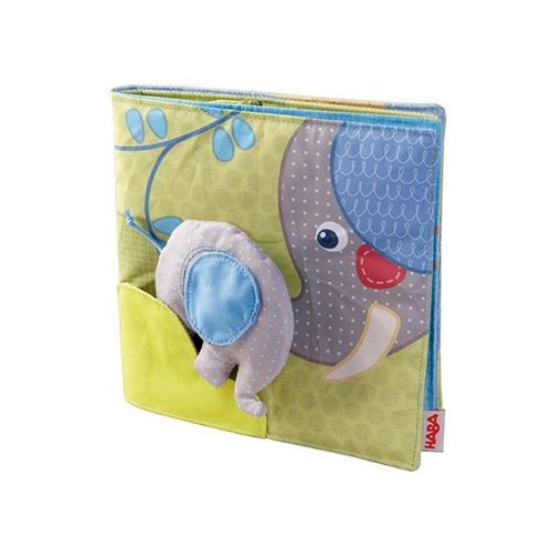 HABA- Livre en Tissu El&eacute;phant Egon, 300146
