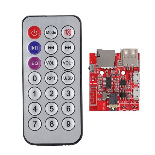 Carte de réception du module de décodage Bluetooth MP3 4.1 Carte de circuit imprimé avec télécommande
