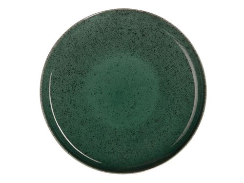 Assiette plate en grès D26.5 cm vert - Lot de 6 SAISONS ALGO
