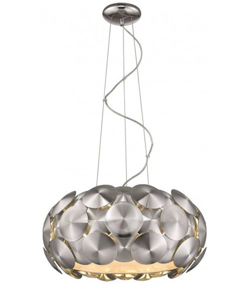 Suspension Chrome CHESTER 6 Lumières