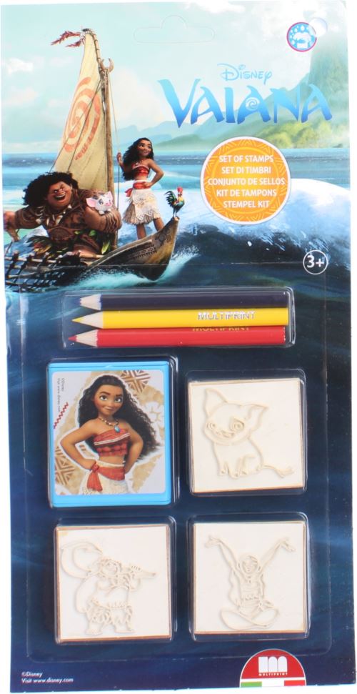 Multiprint ensemble de couleurs Vaiana 7 pièces
