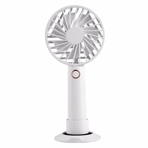 Ventilateur à main mini USB 3 vitesses portable pour extérieur blanc