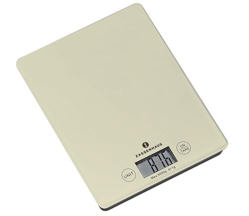 Zassenhaus 073256 Balance de Cuisine Crème 21,5 x 16,5 x 2 cm