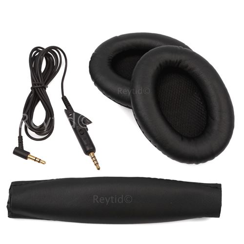 Bose QuietComfort 15 QC15 remplacement du câble audio, Kit Coussin d'oreille et Top Bandeau