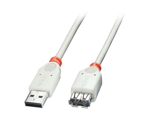 Rallonge USB 2.0 A/A, gris, 5m