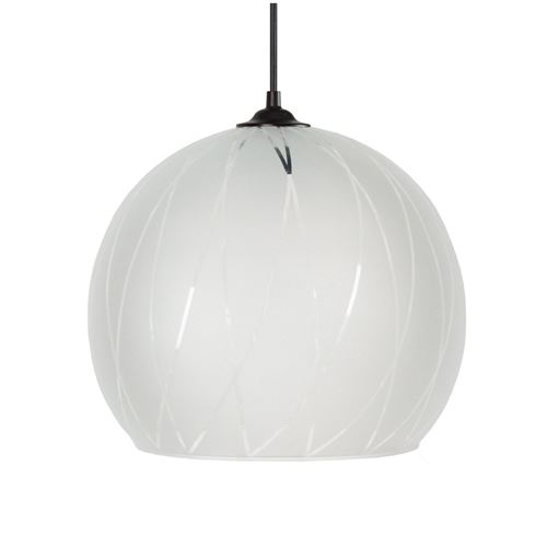 Suspension verre globe bia 30 cm 20 w équivalent a 75 w gris 15055
