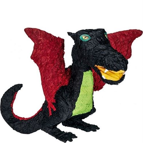 Amscan - P12973 - Jeu de Société - Pinata Dragon - Noir