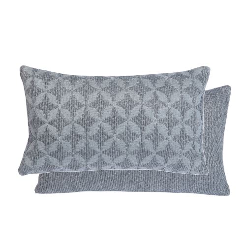 Coussin Elis gris 30 x 50 cm T&B Maison