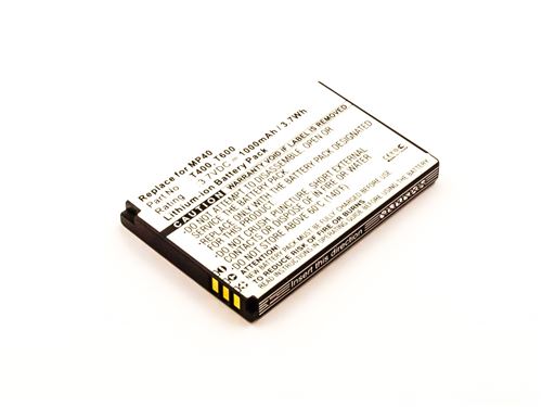 Batterie compatible Swissvoice MP40, Li-ion, 3,7V, 1000mAh, 3,7Wh