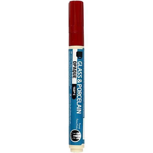 Creotime stylo à peinture verre et porcelaine bordeaux