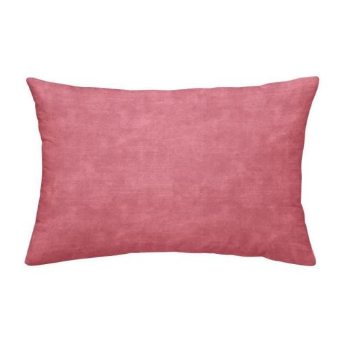 TODAY TROPIK SUMMER Coussin déhoussable Aurora - Velours et chambray - 30 x 50 cm - Rose