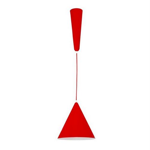 HOMEMANIA Lampe à Suspension Pixie - Plafonnier - Murale - Rouge en Métal, 36 x 36 x 120 cm, 1 x E27, 40 W