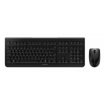 CHERRY DW 3000 - Ensemble clavier et souris - sans fil - 2.4 GHz - R.-U. - noir - 1