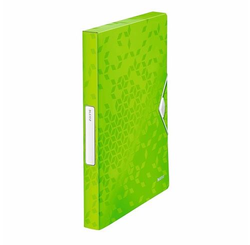 Boîte de classement à élastique polypropylène dos de 3 cm vert WOW LEITZ - Lot de 5 - Jaune