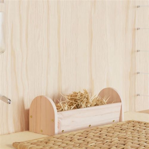 Meilleurs prix pour vidaXL Mangeoire à foin pour lapins 28x10x10 cm bois massif de sapin