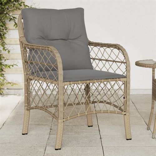 VIDAXL - Chaise de jardin - Rotin - Lot de 2 - Image 2