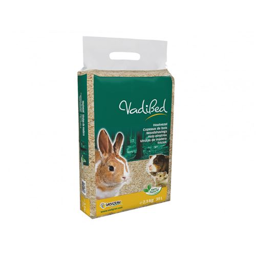 Copeaux de bois, 35 litres soit environ 2.5 kg. pour rongeurs. - Vadigran - VA-4189