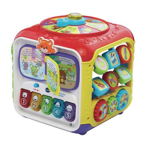 Cube des décou es interactif VTECH BABY 10 mélodies et 4 chansons Mi te 9 mois et pl