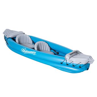 Kayak Gonflable Intex Explorer K2 2 Places - Jaune Avec Rames Aluminium Et Pompe