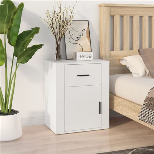 Vidaxl Blanche Table De Chevet - Image 3