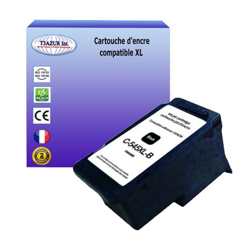 Cartouche compatible avec Canon Pixma MG2500, MG2540, MG2550, MG2550s remplace Canon PG545 XL Noire - T3AZUR