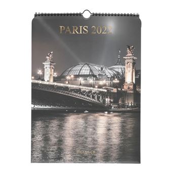 Calendrier Mural Déco 2022 - Paris - Draeger Paris