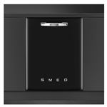 Smeg 50's Style STFABBL3 - Lave-vaisselle - intégrable - Niche - largeur : 60 cm - profondeur : 57.5 cm - hauteur : 82 cm - noir