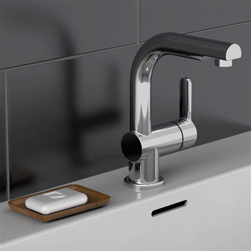 Non Communiqué Schütte Mitigeur De Lavabo Avec Spray Rétractable London Chrome Robinet Evier 434558