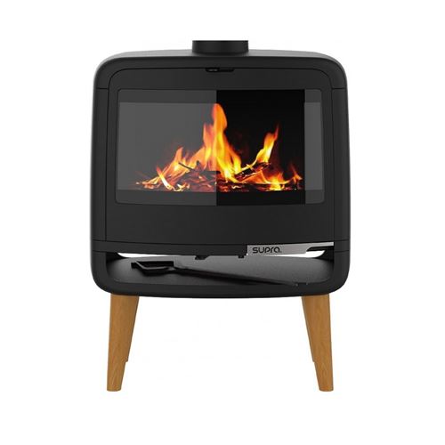 Supra Noir Poêle À Bois Fonte 10Kw Fr9016130b - Image 3