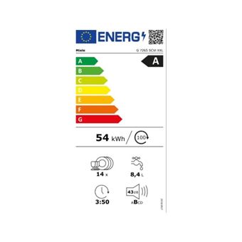 MIELE Lave vaisselle tout integrable 60 cm G 7265 SCVi XXL, 14 couevrts, 10 programmes, 43db