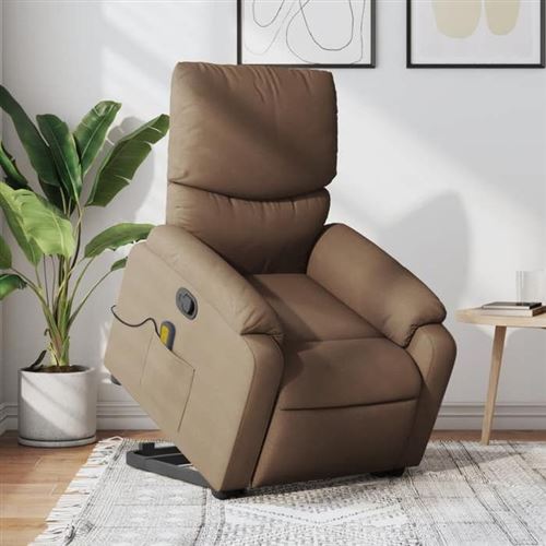 Non Communiqué Marron Vidaxl Fauteuil De Massage, Relaxation Tissu