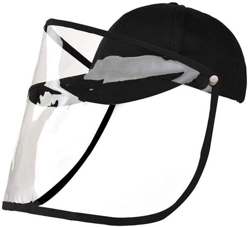 Alpexe® Casquette de Protection intégrale détachable avec Masque Facial Transparent