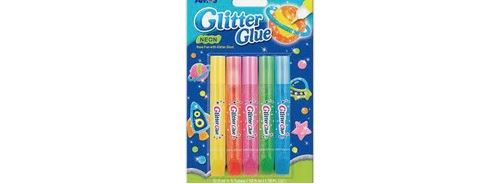 crayons colle paillettee couleurs neon glitter