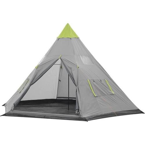 SURPASS - Tente tipi - 4 personnes - Vert & Gris