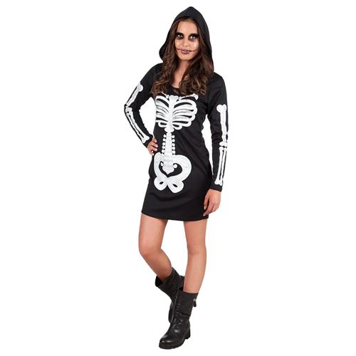 Déguisement Robe Squelette Ado 14/16 Ans Jaune 78104