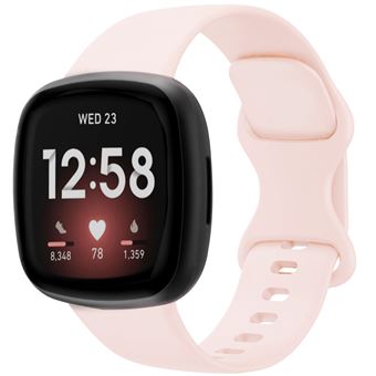imoshion Bracelet en silicone⁺ pour Fitbit Versa 4 / 3 / Sense (2) - Rose - 1