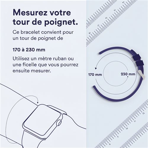 Bracelet Silicone Fitbit Versa 3/4/Sense – Respirant, étanche, Tailles S Et L, Plusieurs Couleurs