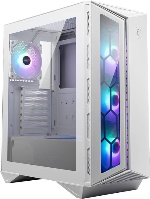 MSI MPG GUNGNIR 110R - MDT - ATX - zijpaneel met raam (gehard glas) - geen voeding (ATX) - wit - USB/Audio