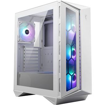 MSI MPG GUNGNIR 110R - MDT - ATX - panneau latéral fenêtré (verre trempé) - pas d'alimentation (ATX) - blanc - USB/Audio