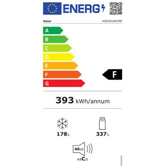 réfrigérateur américain 91cm 515l ventilé - hsr3918fimp