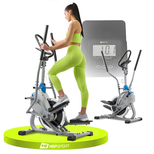 Hop-Sport Vélo elliptique-grimpeur Icon HS-400B Vélo elliptique et stepper 2en1