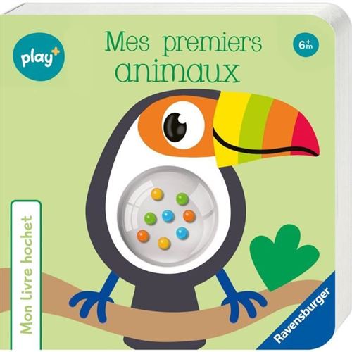 Ravensburger Play+, Mon Livre Hochet - Mes Premiers Animaux, Livre, Premier Âge, Bébé