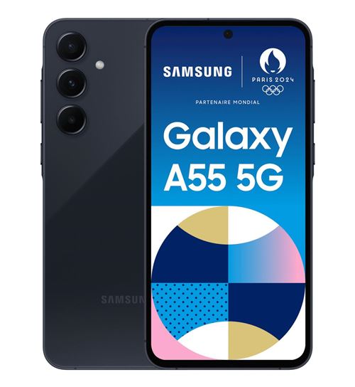 Non Communiqué Samsung Galaxy A55 5G 16,8 Cm (6.6") Double Sim Hybride Usb Type-C 8 Go 128 Go 5000 Mah Marine