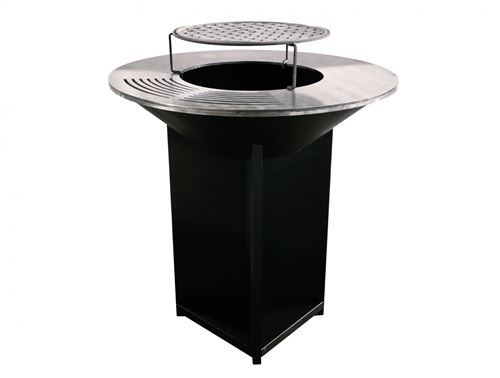 Barbecue brasero avec plaque d'acier de 100 PURLINE Noir