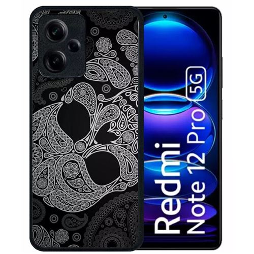 Coque Xiaomi Redmi Note 12 Pro 5G Tete de Mort Triple