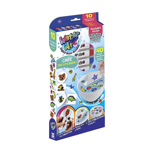 Non Communiqué Multicolore Coffret Water Art Stickers Pack
