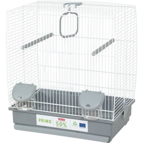 Meilleurs prix pour Cage pour oiseau Carla Plastique recyclé 2 perchoirs 2 mangeoires Balançoire