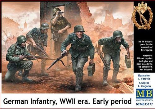 German Infantry,wwii Era. Early Period - 1:35e - Master Box Ltd.