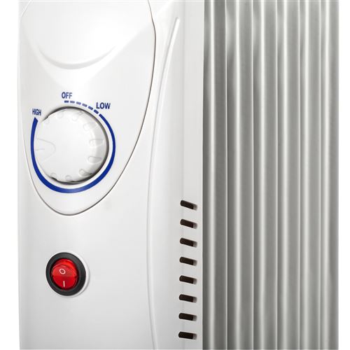 Radiateur électrique à huile Teesa TSA8035 800 W (7 ailettes), avec  thermostat, blanc - Radiateur bain d'huile - Achat & prix