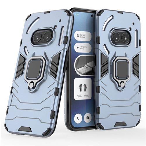 Coque pour Nothing Phone (2a) - housse etui rigide anti choc + film ecran - BLEU FONCE - htdmobiles